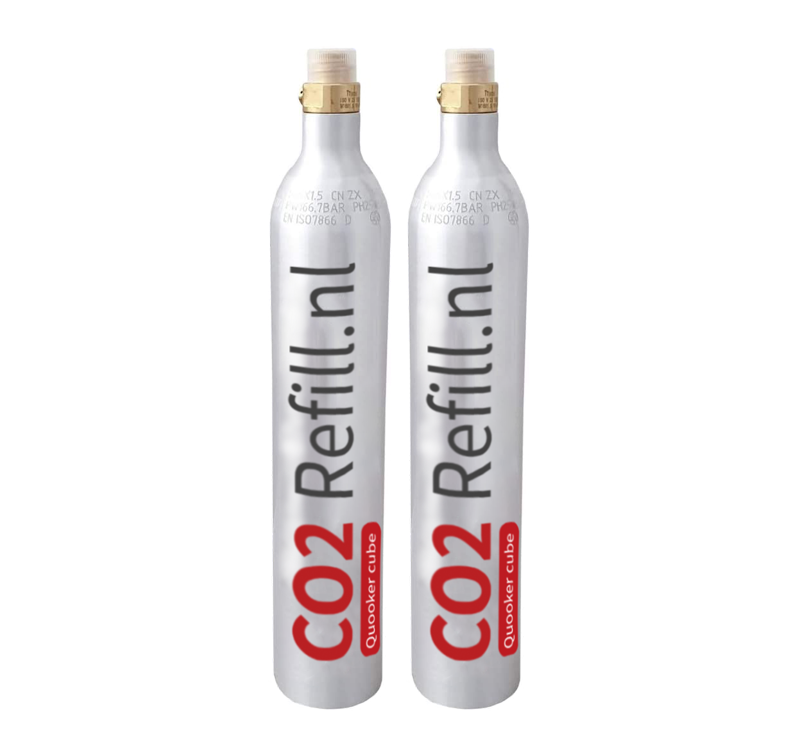 2 CO2 Refill.nl CUBE Cilinders incl. RuilBox - CO2 Refill.nl