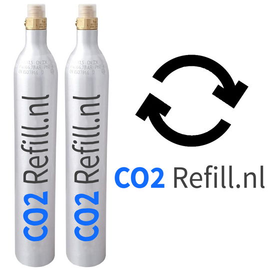 Co2 Refill voor 2 cilinders - CO2 Refill.nl